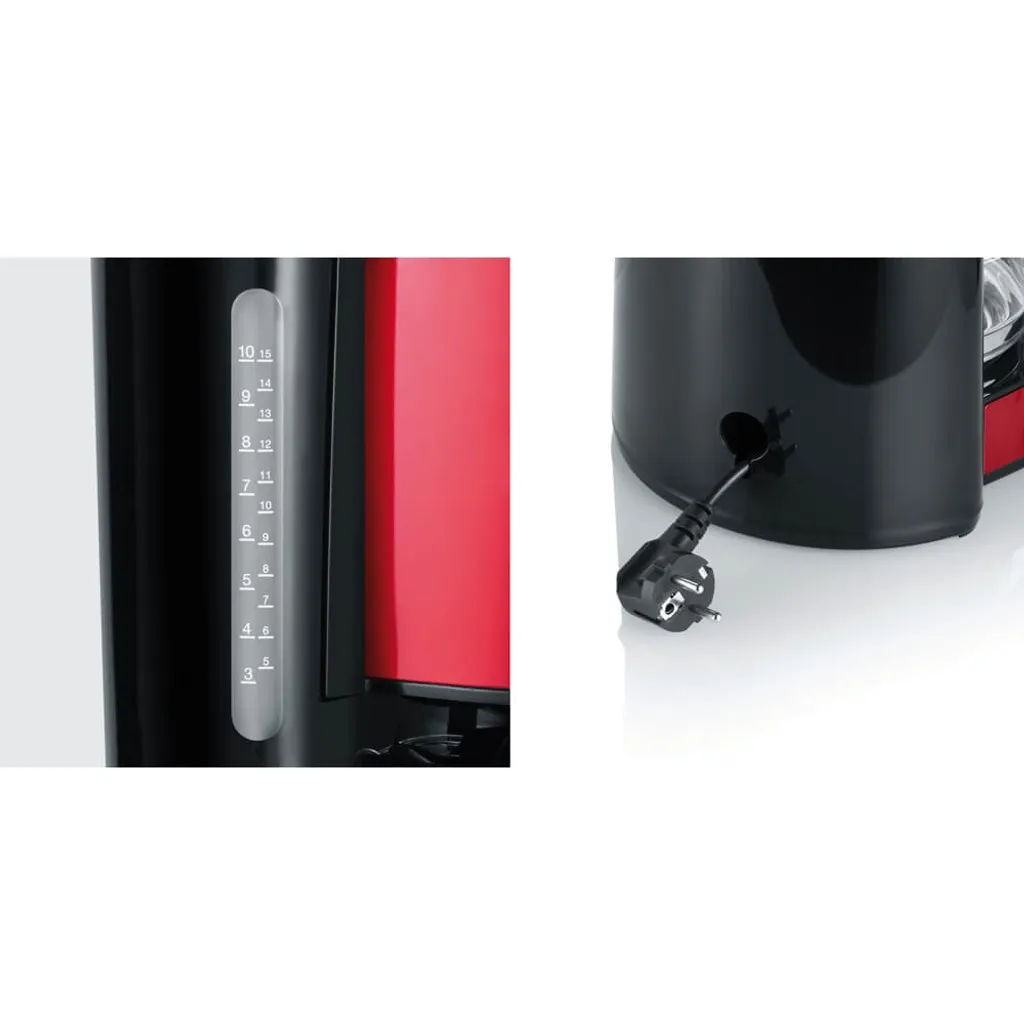 SEVERIN Kaffeemaschine KA 4817 TYPE 1.000 W Rot / Schwarz 9 SEVERIN Kaffeemaschine KA 4817 TYPE 1.000 W Rot / Schwarz – Bild 7
