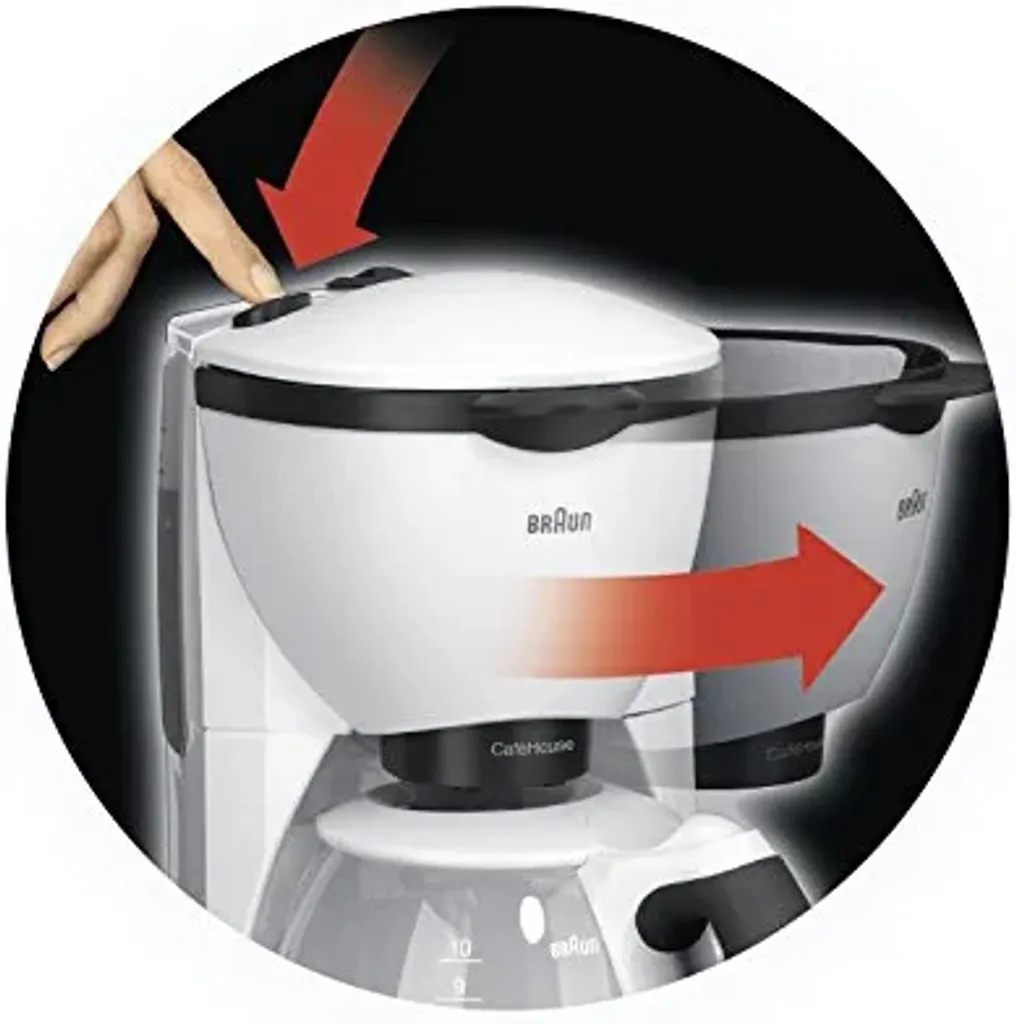 BRAUN Kaffeemaschine KF 520/1 Weiß 15 BRAUN Kaffeemaschine KF 520/1 Weiß – Bild 13