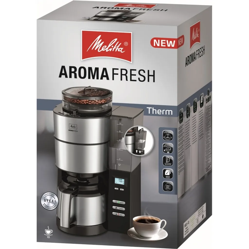 Melitta Aroma Fresh Therm - Kaffeemaschine - Edelstahl/schwarz 17 Melitta Aroma Fresh Therm - Kaffeemaschine - Edelstahl/schwarz – Bild 15