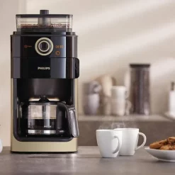Philips HD7768/90 Grind & Brew Filter Kaffeemaschine, Mahlwerk, Timer, Champagner/schwarz 18 Philips HD7768/90 Grind & Brew Filter Kaffeemaschine, Mahlwerk, Timer, Champagner/schwarz -Kaffee Verkäufe 0af97891f902c677e6902d277008d3e0