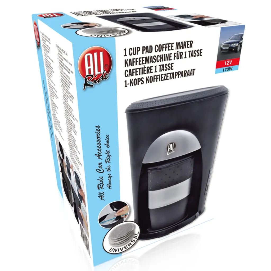 All Ride Kaffeemaschine Auto - Pads - 12V - 1 Tasse 4 All Ride Kaffeemaschine Auto - Pads - 12V - 1 Tasse – Bild 2
