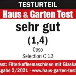CASO Selection C12 - Design-Kaffeemaschine Für Bis Zu 12 Tassen Kaffee, 1,5 L Wassertank, Edelstahlgehäuse, Warmhaltefunktion, Timer, Inkl. Permanentfilter 20 CASO Selection C12 - Design-Kaffeemaschine Für Bis Zu 12 Tassen Kaffee, 1,5 L Wassertank, Edelstahlgehäuse, Warmhaltefunktion, Timer, Inkl. Permanentfilter -Kaffee Verkäufe 12d0354d9bb47c5c974e532c7422dac4