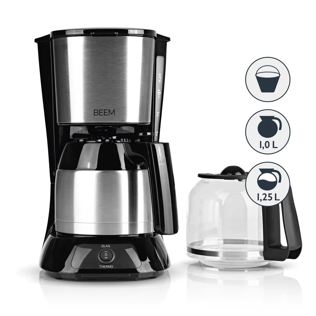 Kaffeemaschine Filter Kaffeemaschine 10 Tassen Thermoskanne Edelstahl Glaskanne 3 Kaffeemaschine Filter Kaffeemaschine 10 Tassen Thermoskanne Edelstahl Glaskanne