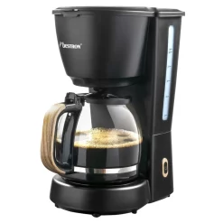 Bestron Filter-Kaffeemaschine FÃ¼r 10 Tassen Kaffee, Inkl. 1,5 Liter Glaskanne, Permanentfilter & Warmhalteplatte, 1.000 Watt, Black & Wood-Design, Farbe: Schwarz / Holz -Kaffee VerkÃ¤ufe 1c381a99b1f0e7b70ed074401dccc136