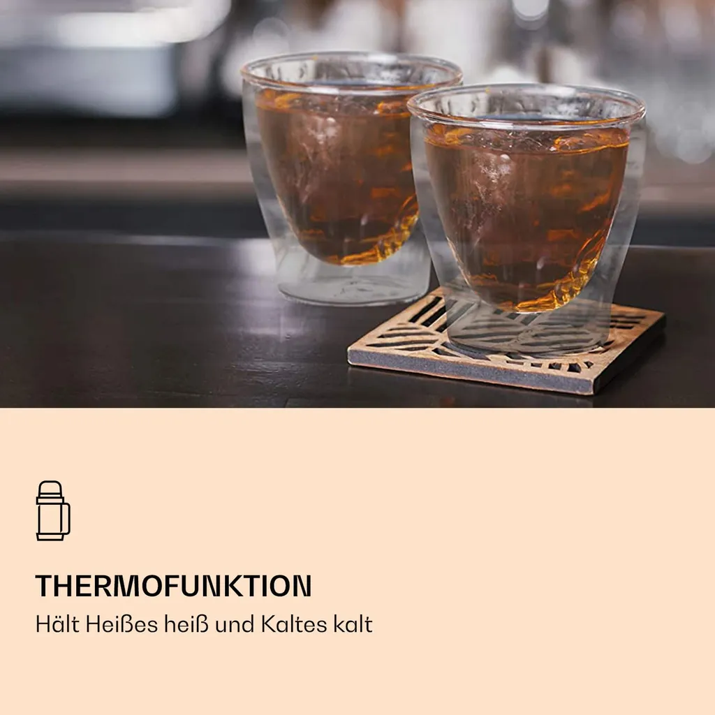 2x 200ml DUOS Doppelwandige Thermogläser Für Tee, Kaffee, Schümli, Vorspeisen 6 2x 200ml DUOS Doppelwandige Thermogläser Für Tee, Kaffee, Schümli, Vorspeisen – Bild 4