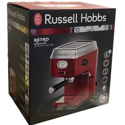 Russell Hobbs Espressomaschine Retro Rot SiebtrÃ¤ger (15 Bar, 2 Tassen-EinsÃ¤tze, 1,1l Abnehmbarer Wassertank, Dampf-MilchschaumdÃ¼se, PortionierlÃ¶ffel Mit Tamper) Kaffeemaschine -Kaffee VerkÃ¤ufe 27cfd65727514dc75332fc9707f68673