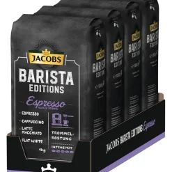 Jacobs Barista Editions Espresso, Bohnenkaffee, Ganze Bohnen, RÃ¶stkaffee, Kaffeebohnen, 4 X 1000 G -Kaffee VerkÃ¤ufe 28fa251b10a6c239146969d32e98d65f