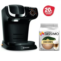 Bosch TASSIMO TAS6502 My Way 2 Kaffeemaschine Schwarz + 20â‚¬ Gutschein + 1 Packung Latte Macchiato