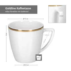 30tlg Geschirrset Silverline Kombi 6Pers Gold Kaffee Unterteller Kuchen/Speiseteller Suppenschale -Kaffee VerkÃ¤ufe 2f14724a90bbf409ea56c3298fc628b1