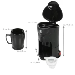 Kaffeemaschine Für 1 Tasse Mit Dauerfilter, An-/Aus-Schalter Mit LED, Befestigungsmaterial, 24 V Für LKW, Wohnmobil, Boot 10 Kaffeemaschine Für 1 Tasse Mit Dauerfilter, An-/Aus-Schalter Mit LED, Befestigungsmaterial, 24 V Für LKW, Wohnmobil, Boot -Kaffee Verkäufe 307f75625f98de04cf0876752a370934