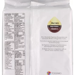 Tassimo Jacobs Espresso Classico | 16 T Discs, Kaffeekapseln -Kaffee VerkÃ¤ufe 34fbae2757694f8478a2736e7baf8b54