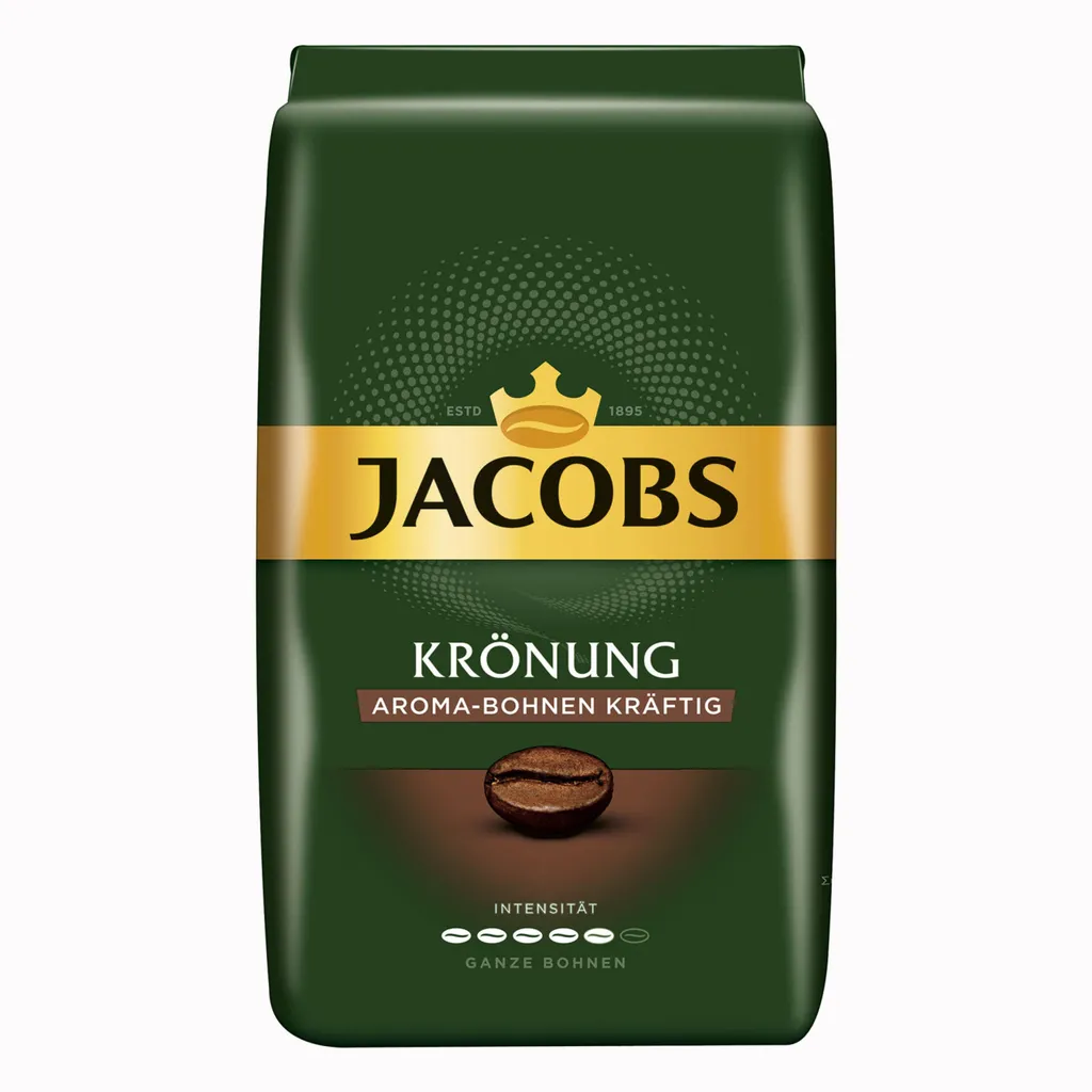 JACOBS Kaffeebohnen Krönung Aroma-Bohne Kräftig 500g Ganze Kaffee Bohnen 3 JACOBS Kaffeebohnen Krönung Aroma-Bohne Kräftig 500g Ganze Kaffee Bohnen