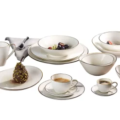 Kaffee- Und Tafelservice 30 Tlg. Cosmo Grau