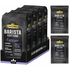 JACOBS Kaffeebohnen Barista Editions Espresso Esproessobohnen 4x1 Kg +2 Dosen