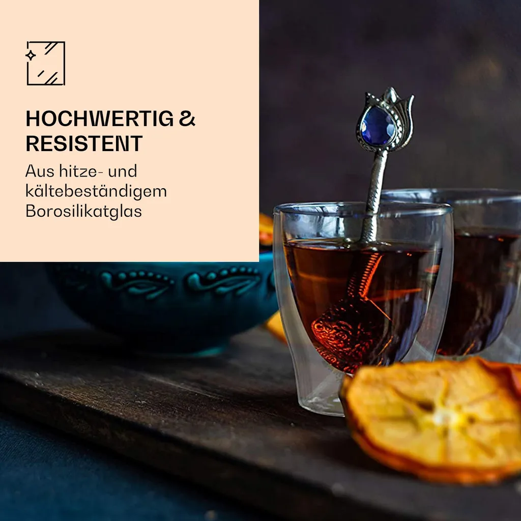 2x 200ml DUOS Doppelwandige Thermogläser Für Tee, Kaffee, Schümli, Vorspeisen 5 2x 200ml DUOS Doppelwandige Thermogläser Für Tee, Kaffee, Schümli, Vorspeisen – Bild 3