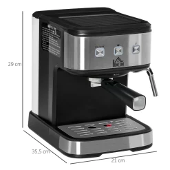HOMCOM Espressomaschine Kaffeemaschine Aus Edelstahl SiebtrÃ¤germaschine Mit MilchschÃ¤umer 1,5L Wassertank 15 Bar FÃ¼r Espresso Cappuccino Latte Milchkaffee 850 W -Kaffee VerkÃ¤ufe 3bf653cefb9d8600b5a01d6d2e98ca77