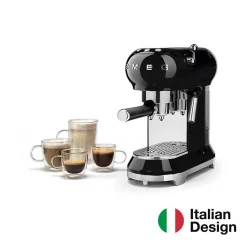 SMEG Espresso Kaffeemaschine Schwarz ECF01BLEU -Kaffee VerkÃ¤ufe 3cc6c3311c6e6d68f8bfa6a143c8a8e1