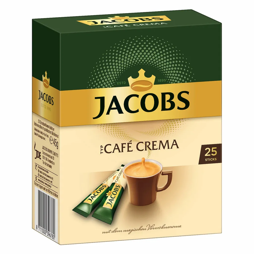 JACOBS Typ Cafe Crema Löslicher Kaffee 12 X 25 Sticks 6 JACOBS Typ Cafe Crema Löslicher Kaffee 12 X 25 Sticks – Bild 4