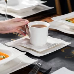 MALACASA, Serie Mario, 60 Tlg. Cremeweiß Porzellan Geschirrset Tafelservice Mit Je 12 Kaffeetassen, 12 Untertassen, 12 Dessertteller, 12 Suppenteller Und 12 Speiseteller 13 MALACASA, Serie Mario, 60 Tlg. Cremeweiß Porzellan Geschirrset Tafelservice Mit Je 12 Kaffeetassen, 12 Untertassen, 12 Dessertteller, 12 Suppenteller Und 12 Speiseteller -Kaffee Verkäufe 3e7006cb86625981d4ba04611d3a21c7