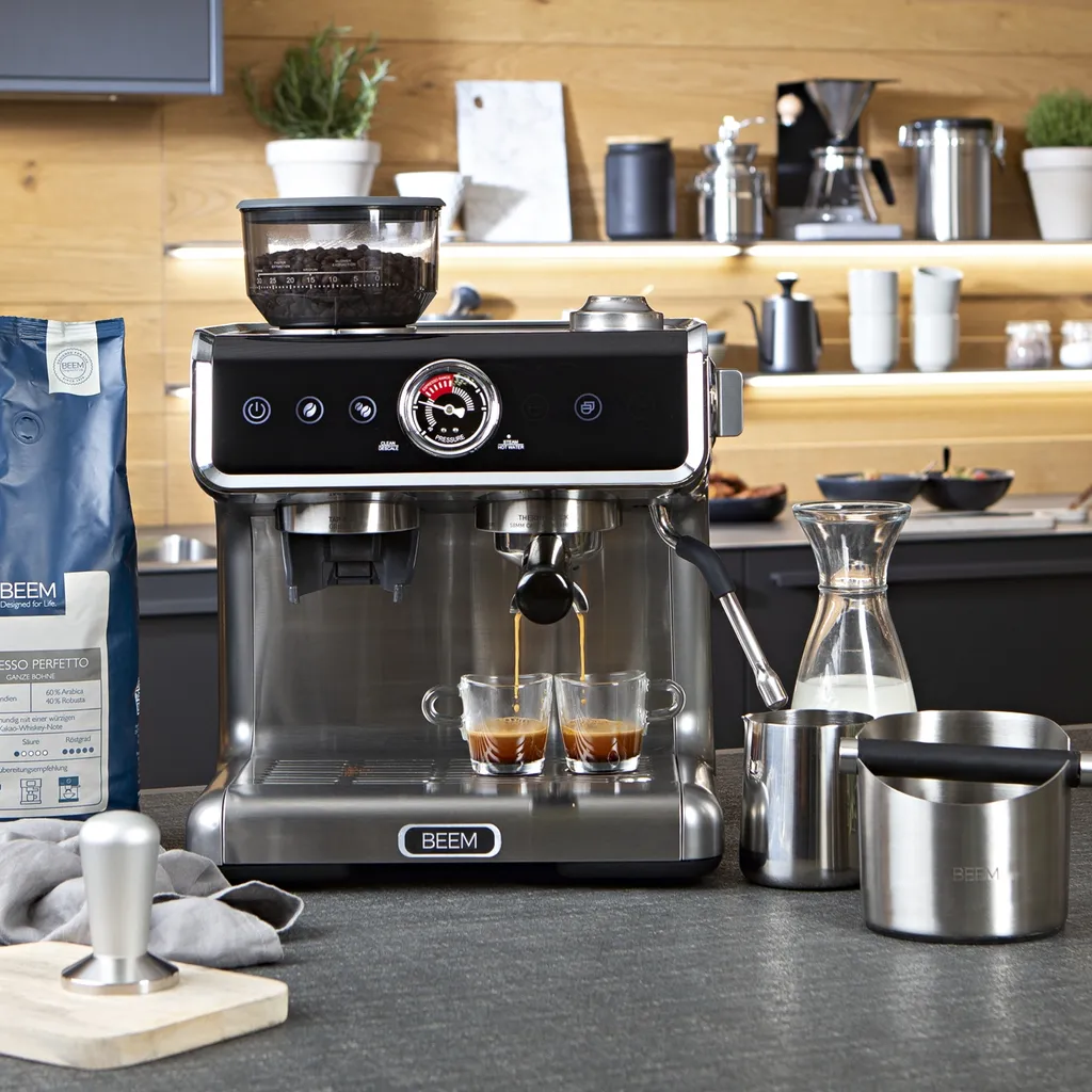 BEEM ESPRESSO-GRIND-PROFESSION Espresso-Siebträgermaschine Mit Mahlwerk - 15 Bar Espressomaschine Siebträger Maschine Barista Kaffee Mahlwerk Milchaufschäumer 10 BEEM ESPRESSO-GRIND-PROFESSION Espresso-Siebträgermaschine Mit Mahlwerk - 15 Bar Espressomaschine Siebträger Maschine Barista Kaffee Mahlwerk Milchaufschäumer – Bild 8