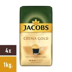 JACOBS ExpertenrÃ¶stung Crema Kaffee Ganze Bohne 4 X 1 Kg Kaffeebohnen -Kaffee VerkÃ¤ufe 40070be16d8064beb47e7667b08d9a6b