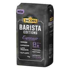 Jacobs Barista Editions Espresso, Bohnenkaffee, Ganze Bohnen, RÃ¶stkaffee, Kaffeebohnen, 4 X 1000 G -Kaffee VerkÃ¤ufe 4234cce52045a5f95d4104254527b084