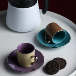 Artvigor, Porzellan Kaffeeservice, Bunt 12 Teilig Kaffee Set, Mit 6 Espressotassen 80 Ml, 6 Untertassen, Mehrfarbig -Kaffee VerkÃ¤ufe 43182232cb14a277f3be08c056bc4b80