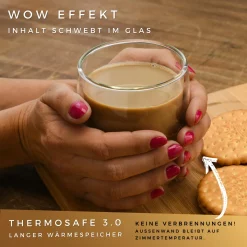 FelinoÂ® Latte Macchiato GlÃ¤ser Doppelwandige ThermoglÃ¤ser Set [6 StÃ¼ck] [350 Ml] Glas Tassen GroÃŸ FÃ¼r Cappuccino, Kaffee, Espresso -Kaffee VerkÃ¤ufe 46669e6f0505fdc646fb70141570f4f4