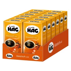 CAFÃ‰ HAG Klassisch Mild Filterkaffee Entkoffeiniert 12 X 500 G Kaffee Gemahlen