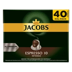 JACOBS Kapseln Espresso Intenso 5 X 40 NespressoÂ®* Kompatible Kaffeekapseln