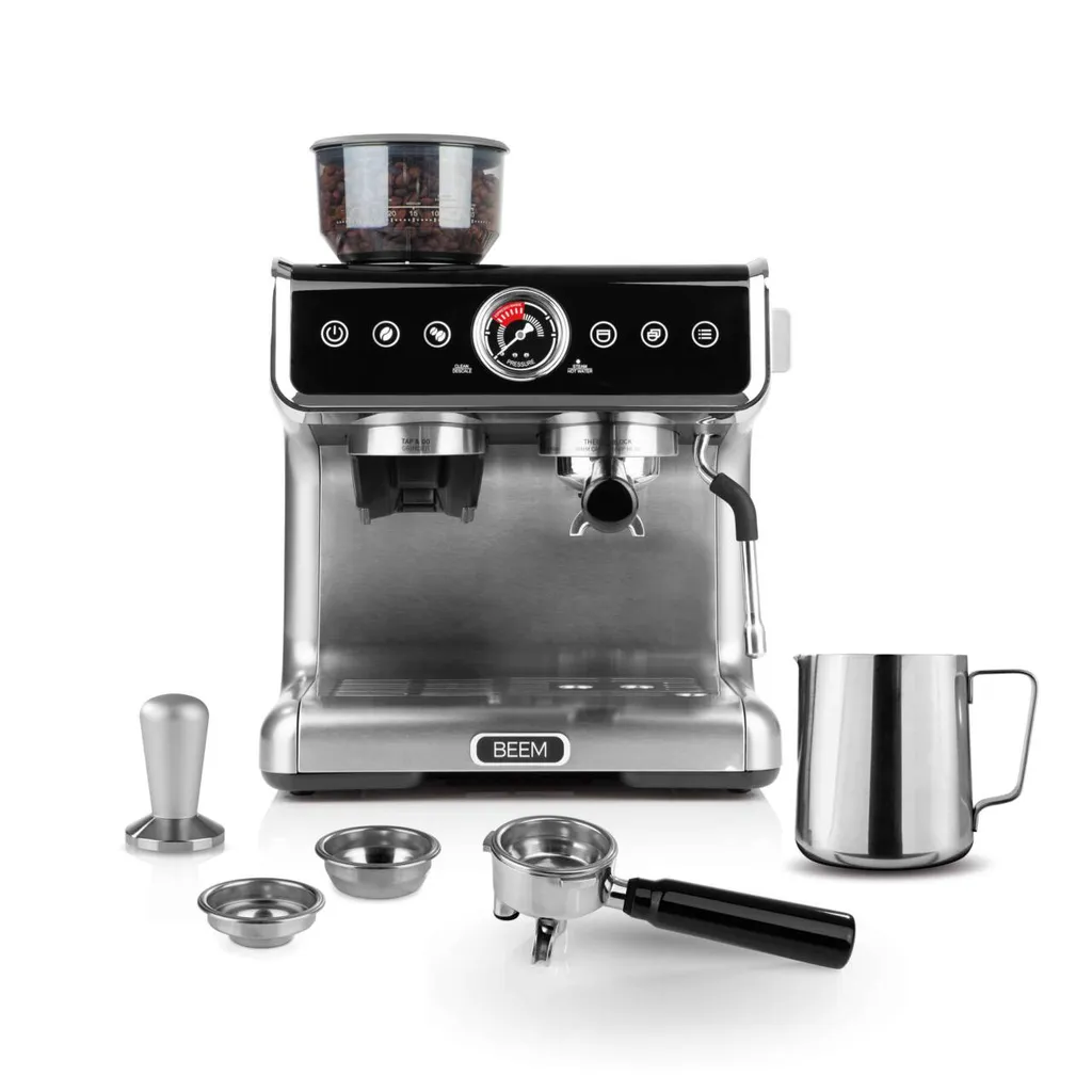 BEEM ESPRESSO-GRIND-PROFESSION Espresso-Siebträgermaschine Mit Mahlwerk - 15 Bar Espressomaschine Siebträger Maschine Barista Kaffee Mahlwerk Milchaufschäumer 17 BEEM ESPRESSO-GRIND-PROFESSION Espresso-Siebträgermaschine Mit Mahlwerk - 15 Bar Espressomaschine Siebträger Maschine Barista Kaffee Mahlwerk Milchaufschäumer – Bild 15