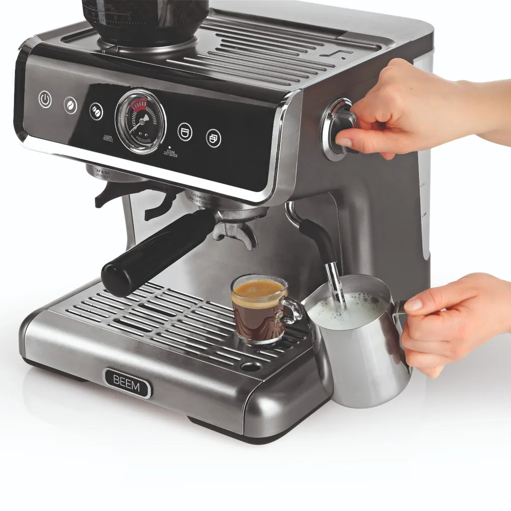 BEEM ESPRESSO-GRIND-PROFESSION Espresso-Siebträgermaschine Mit Mahlwerk - 15 Bar Espressomaschine Siebträger Maschine Barista Kaffee Mahlwerk Milchaufschäumer 23 BEEM ESPRESSO-GRIND-PROFESSION Espresso-Siebträgermaschine Mit Mahlwerk - 15 Bar Espressomaschine Siebträger Maschine Barista Kaffee Mahlwerk Milchaufschäumer – Bild 21