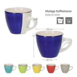 18tlg Kaffeeservice Malaga Kaffee Tee-Gedeck 6Pers Kaffeetassen Dessertteller Abstrakt Handbemalt -Kaffee VerkÃ¤ufe 4a8ff27a7143646c28d21a19b3f04755