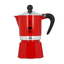Bialetti Rainbow, Italienische Espresso-Kaffeemaschine, Aluminium, 3 Tassen, Rot -Kaffee VerkÃ¤ufe 4d2a38199c8697e5c2925b4a4ac8aafd