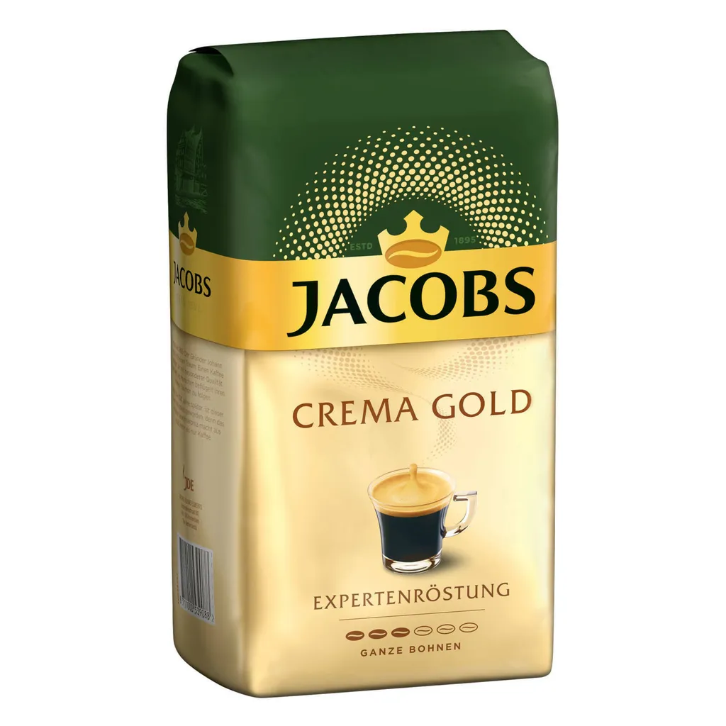 JACOBS Kaffeebohnen Expertenröstung Crema Gold 2 X 1 Kg Ganze Kaffee Bohnen + 1 Aluminium Dose Barista Design 7 JACOBS Kaffeebohnen Expertenröstung Crema Gold 2 X 1 Kg Ganze Kaffee Bohnen + 1 Aluminium Dose Barista Design – Bild 5