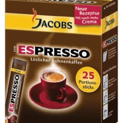 Jacobs Typ Espresso Sticks | LÃ¶slicher Kaffee | 25 Portionen -Kaffee VerkÃ¤ufe 4feca1606d5d54166f130180113afcce