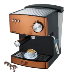 Adler Espressomaschine | Kaffeemaschine | MilchaufschÃ¤umer | Cappuccinomaschine | SiebtrÃ¤ger Espressomaschine | Elektrische Espressomaschine | Bronze Design | 1,6L Wassertank | 850 Watt |15 Bar | -Kaffee VerkÃ¤ufe 501766a1e1086fefdded8cd0e6676f74