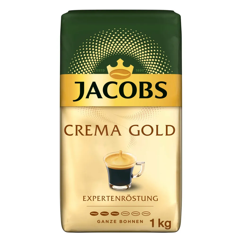 JACOBS Kaffeebohnen Expertenröstung Crema Gold 2 X 1 Kg Ganze Kaffee Bohnen + 1 Aluminium Dose Barista Design 6 JACOBS Kaffeebohnen Expertenröstung Crema Gold 2 X 1 Kg Ganze Kaffee Bohnen + 1 Aluminium Dose Barista Design – Bild 4