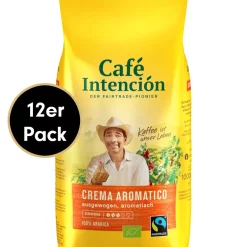 Kaffee-Sparpaket CREMA AROMATICO Von CafÃ© IntenciÃ³n, 12x1000g Bohnen
