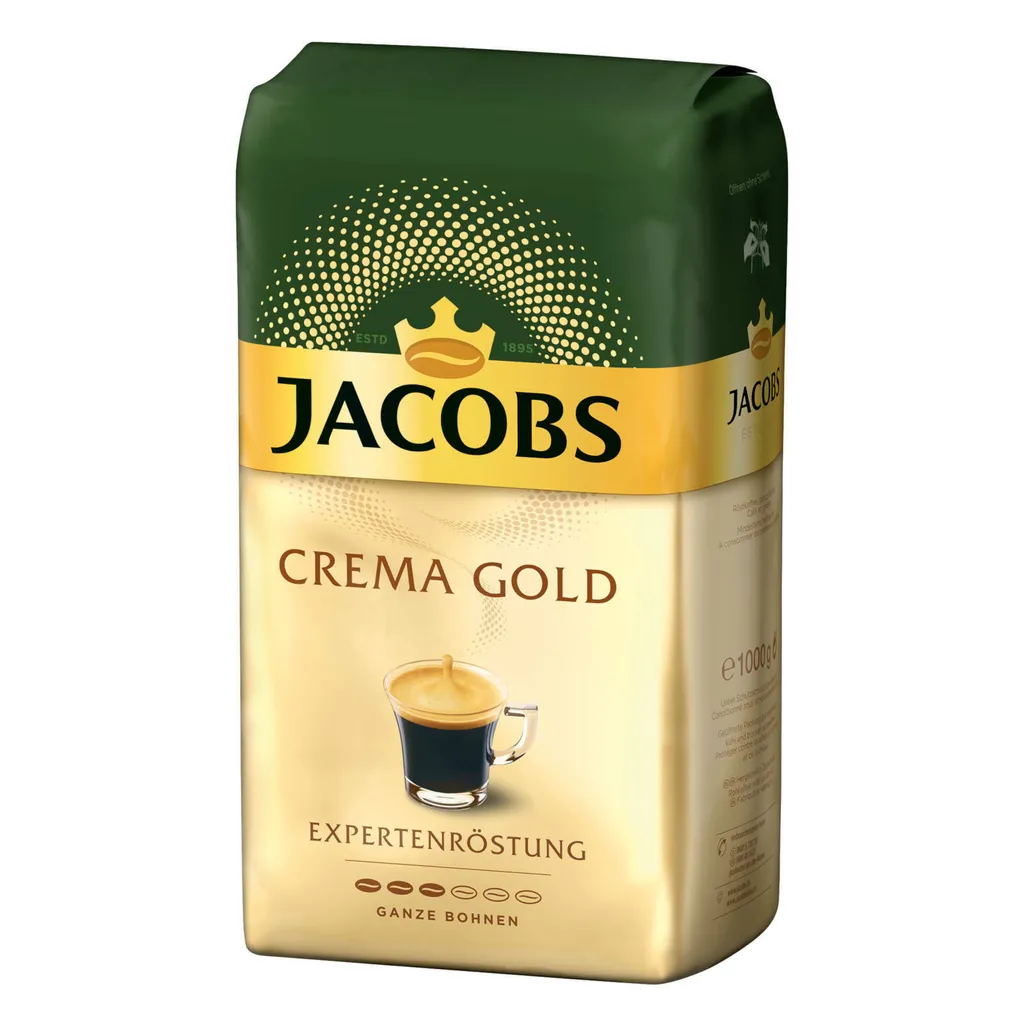 JACOBS Kaffeebohnen Expertenröstung Crema Gold 2 X 1 Kg Ganze Kaffee Bohnen + 1 Aluminium Dose Barista Design 8 JACOBS Kaffeebohnen Expertenröstung Crema Gold 2 X 1 Kg Ganze Kaffee Bohnen + 1 Aluminium Dose Barista Design – Bild 6