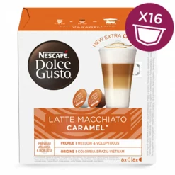 NescafÃ©Â® NescafÃ© Dolce Gusto Caramel Latte Macchiato, Karamell, Kapseln, Kaffeekapsel, CafÃ©, Coffee, Kaffee, 16 Kapseln (8 Portionen) -Kaffee VerkÃ¤ufe 602cf43e1fffe79c2f2698e411002db2