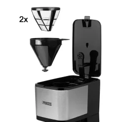 Princess Kaffeemaschine Edelstahl Set Mit Glaskanne FÃ¼r 12 Tassen & 2x Permanentfilter -Kaffee VerkÃ¤ufe 61c7bdd18b163ae3de11de7fb2ed9651