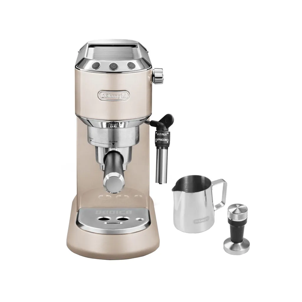 De'Longhi Delonghi Kaffeemaschine Dedica Metallics EC785.BG Pumpendruck 15 Bar, Eingebauter Milchaufschäumer, Manuell, 1300 W, Beige 10 De'Longhi Delonghi Kaffeemaschine Dedica Metallics EC785.BG Pumpendruck 15 Bar, Eingebauter Milchaufschäumer, Manuell, 1300 W, Beige – Bild 8