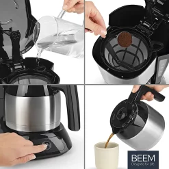 BEEM Filter Kaffeemaschine Thermo Permanentfilter 900W Filterkaffee Edelstahl -Kaffee VerkÃ¤ufe 69903d9b9cd8c6c78ec9eadc474e1230