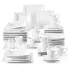 MALACASA, Serie Blance, 60 Tlg. Cremeweiß Porzellan Geschirrset Kombiservice Tafelservice Mit Je 12 Kaffeetassen, 12 Untertassen, 12 Dessertteller, 12 Suppenteller Und 12 Flachteller 1 MALACASA, Serie Blance, 60 Tlg. Cremeweiß Porzellan Geschirrset Kombiservice Tafelservice Mit Je 12 Kaffeetassen, 12 Untertassen, 12 Dessertteller, 12 Suppenteller Und 12 Flachteller -Kaffee Verkäufe 69ac48b3cb9e6ebfc23c3aea849905a0