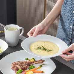 MALACASA, Serie Elisa, 100-teilig Tafelservice, Porzellan Kombiservice Mit Speiseteller, Suppenteller, Eierbecher, Kaffeetassen, MÃ¼slischalen, Dessertteller FÃ¼r 12 Personen GrauweiÃŸ -Kaffee VerkÃ¤ufe 6bfc8662e214e1957b0f41ffbd9f02b5