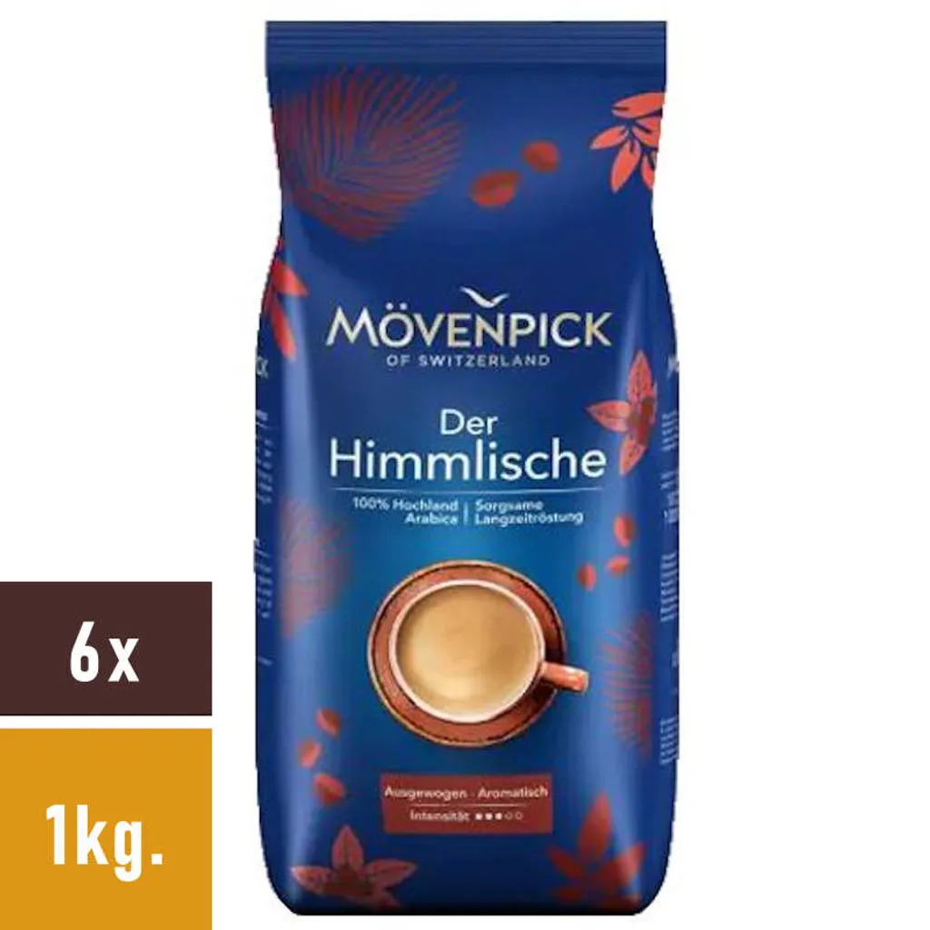 Kaffee-Sparpaket DER HIMMLISCHE Von Mövenpick, 6x1000g Bohnen 5 Kaffee-Sparpaket DER HIMMLISCHE Von Mövenpick, 6x1000g Bohnen – Bild 3