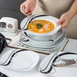 VEWEET, Serie 'Fiona', 100-teilig Porzellan Tafelservice Set, Kombiservice Mit Dessertteller, Speiseteller, Suppenteller, Müslischalen, Kaffeebecher, Kaffeetassen Set, Eierbecher, Milch- Und Zuckerset 15 VEWEET, Serie 'Fiona', 100-teilig Porzellan Tafelservice Set, Kombiservice Mit Dessertteller, Speiseteller, Suppenteller, Müslischalen, Kaffeebecher, Kaffeetassen Set, Eierbecher, Milch- Und Zuckerset -Kaffee Verkäufe 756ac0eabb22b74e42ad80d4bebed065