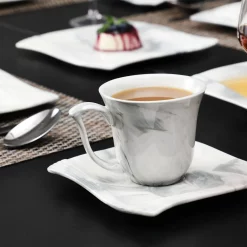 MALACASA, AMPARO 30 Tlg. Marmor Porzellan Geschirrset Kombiservice Tafelservice Mit Kaffeetassen, Unterteller, Dessertteller, Suppenteller, Speiseteller Für 6 Personen 14 MALACASA, AMPARO 30 Tlg. Marmor Porzellan Geschirrset Kombiservice Tafelservice Mit Kaffeetassen, Unterteller, Dessertteller, Suppenteller, Speiseteller Für 6 Personen -Kaffee Verkäufe 7d4624080240872602d5a8add8a7164d