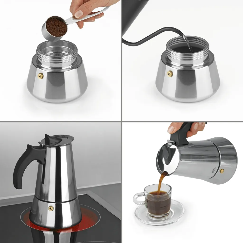 Espresso Maschine Espressoo Kaffee Maschine Coffee Mokkakanne Induktion Beem 6 Espresso Maschine Espressoo Kaffee Maschine Coffee Mokkakanne Induktion Beem – Bild 4